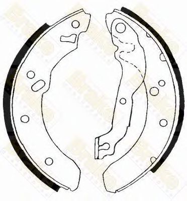 BRAKE ENGINEERING sh2229 -  Комплект тормозных колодок